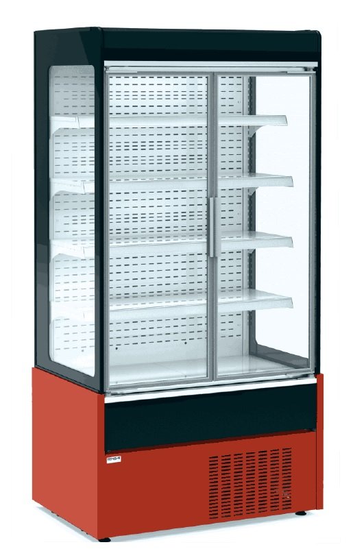 Mural Refrigerado Expositor Fondo 700 con Puertas de Cristal Batientes
