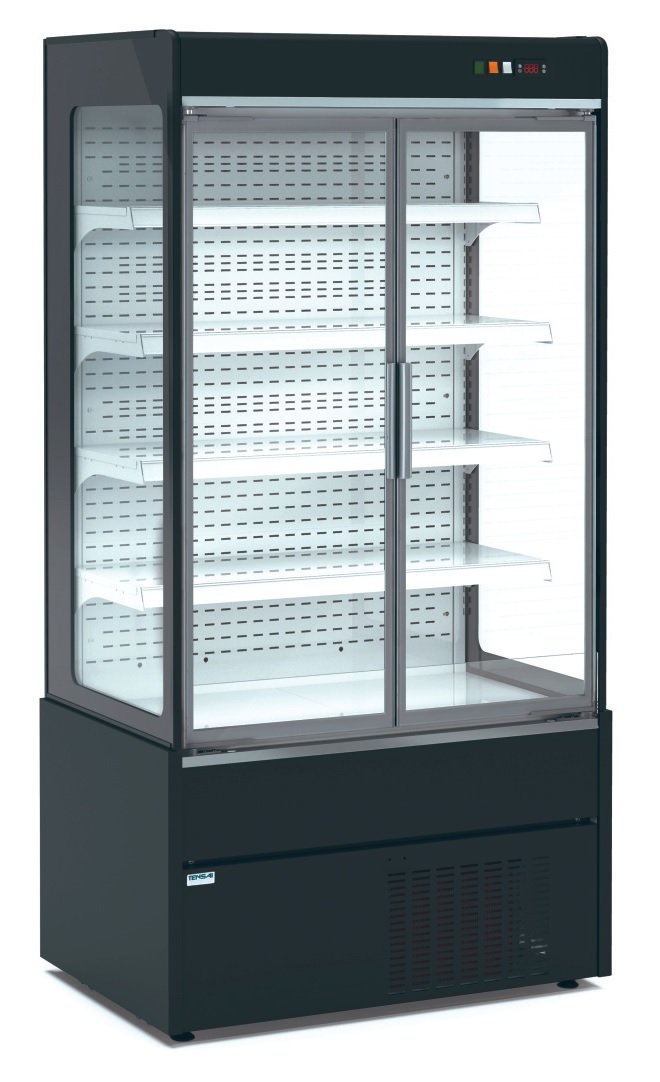 Mural Refrigerado Expositor Fondo 700 con Puertas de Cristal Batientes
