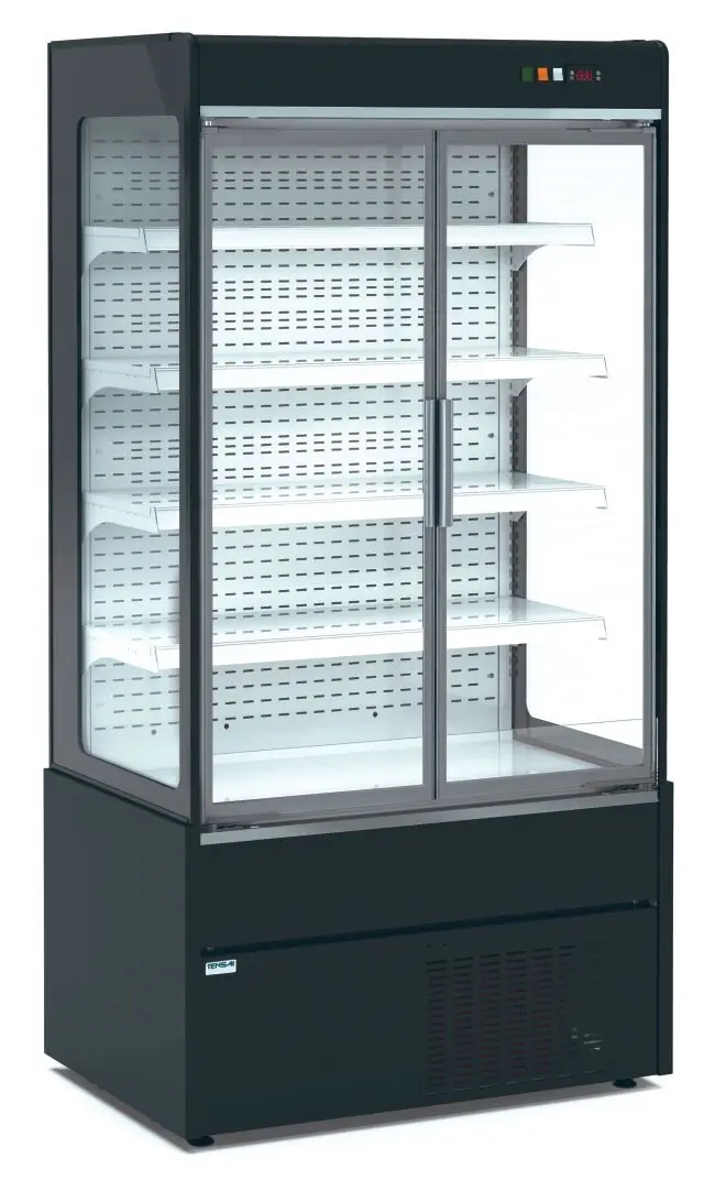 Mural Refrigerado Expositor Fondo 700 con Puertas de Cristal Batientes