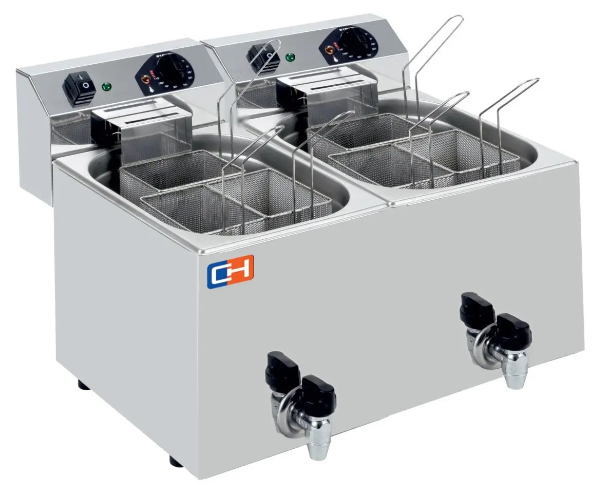 Cuecepasta a gas 400x700x850h mm 25 litros 2-GN1/3 9,1 Kw Línea Varsovia