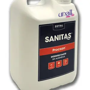 Desinfectante sin aldehidos 5 litros para desinfección de virus, hongos y bacterias PROCSAN QDE015 DICAPRODUCT  (1 ud)