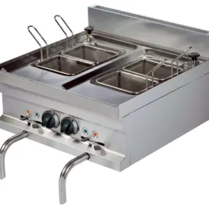 Cocedor de pasta eléctrico sobremesa 14+14 litros 3+3 kw 600x600x265h mm EMH606 ARISCO (OUTLET)