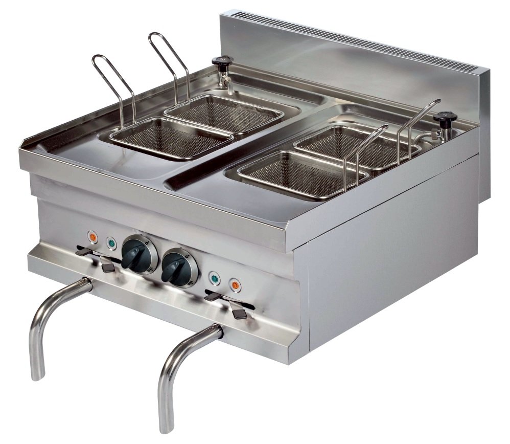 Cocedor de pasta eléctrico sobremesa 14+14 litros 3+3 kw 600x600x265h mm EMH606 ARISCO (OUTLET)