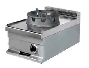 Cocina Wok a Gas de 400x700x290 (AxFxH) mm WR711S ARISCO