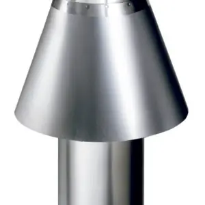 Chimenea antiviento para Hornos a Gas 150x500mm