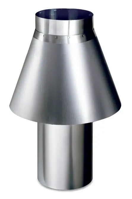 Chimenea antiviento para Hornos a Gas 150x500mm