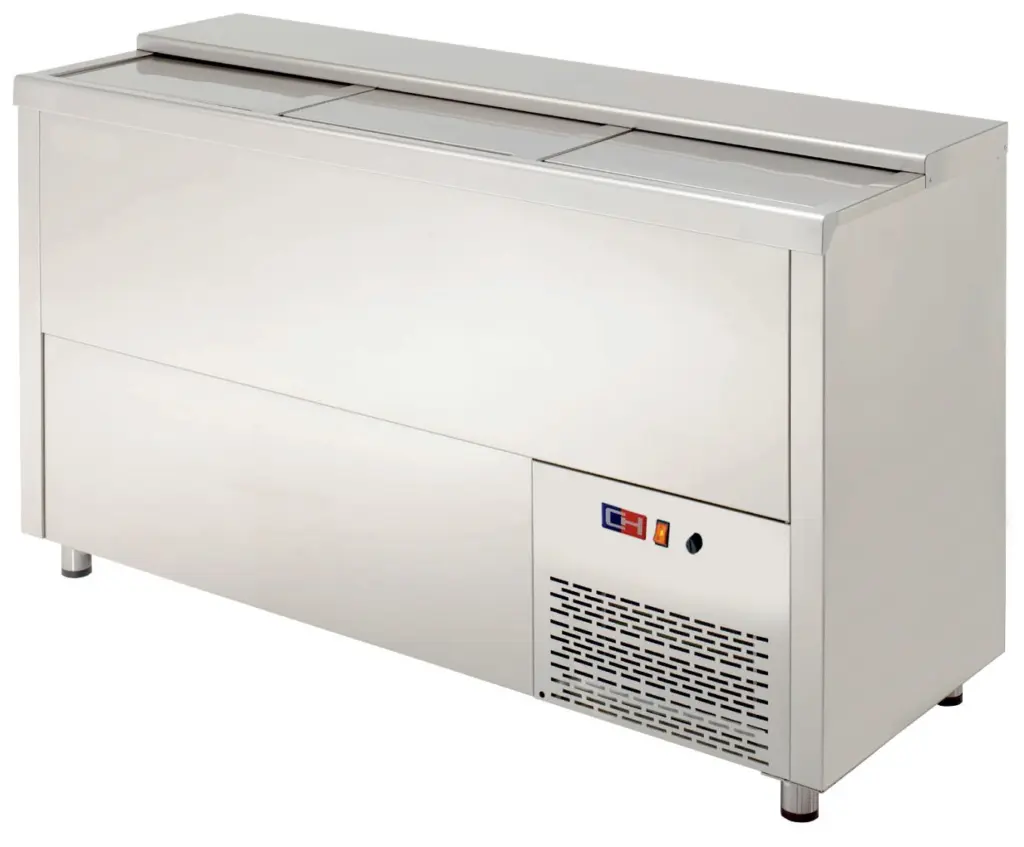 Enfriador de Botellas 2 Puertas Inoxidable Interior y Exterior de 1000x550x850h mm MRB-100I