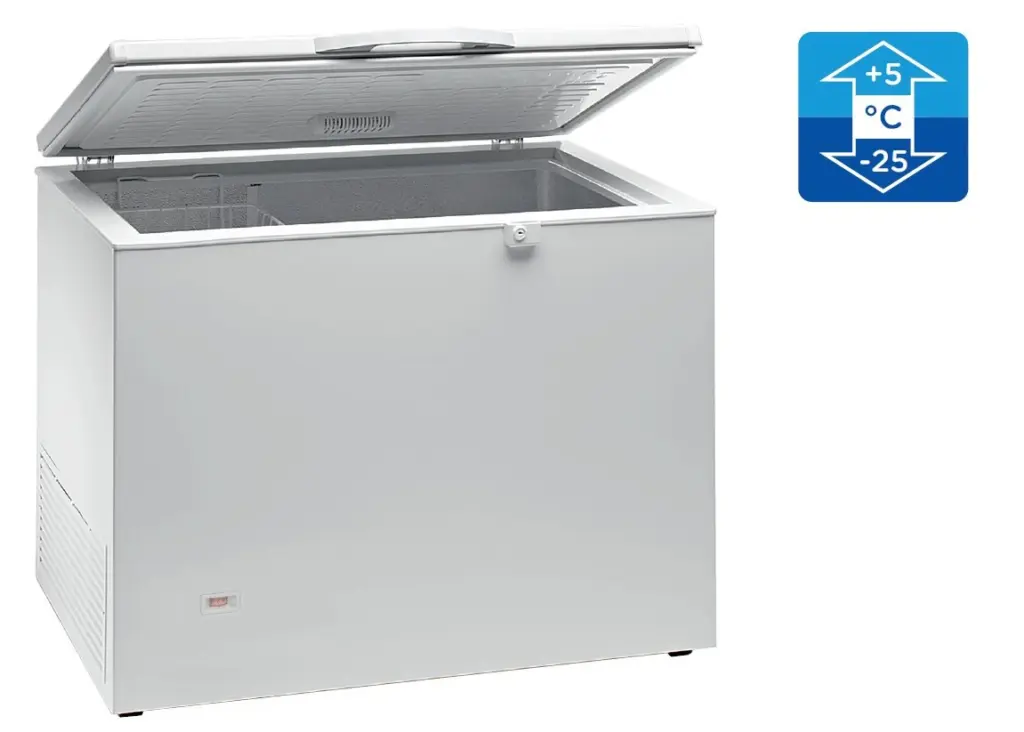 Congelador Horizontal Puerta Ciega Abatible Doble Temperatura 349 Litros