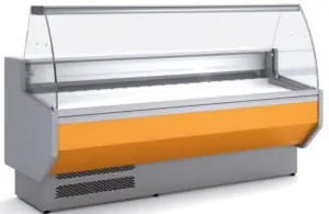 Vitrina Refrigerada Expositora Cristal Recto/Curvo Fondo 800  VED-8  DOCRILUC