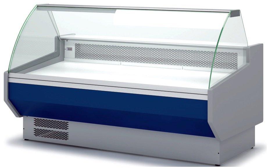 Vitrina Refrigerada Expositora Cristal Recto/Curvo Fondo 900  VED-9  DOCRILUC