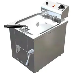 Freidora Eléctrica 10 litros Trifásica Uso Profesional Agua y Aceite de 325 x440 x360h mm F10TRI