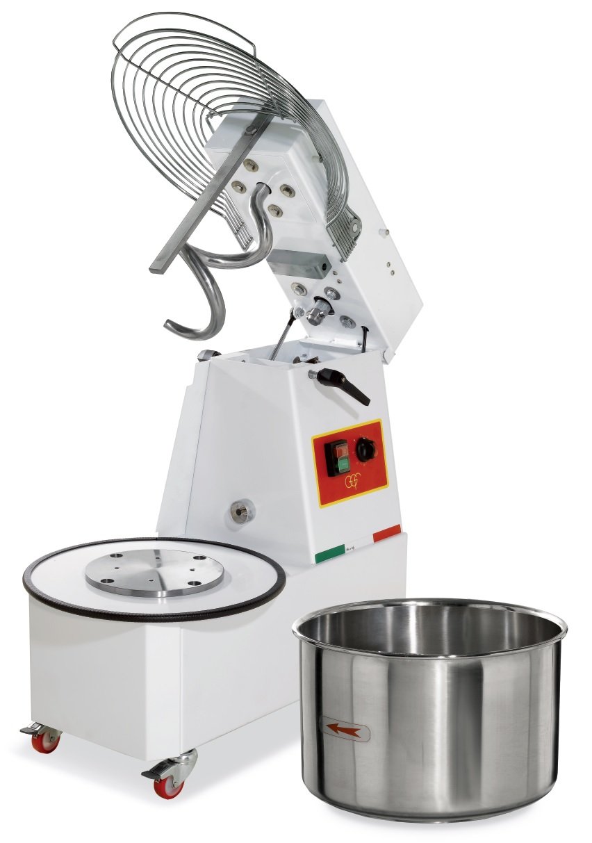 Amasadora de Gancho Espiral con Cuba Extraíble y Cabezal elevable IMR42 2V