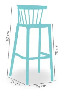 Silla monoblock inyección polipropileno TOSCANA