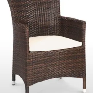 Sillón aluminio y rattan y sintético trenzado 4 hilos  BRETAÑA