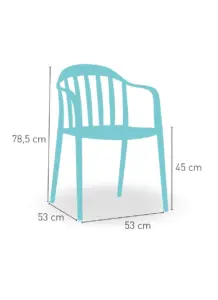 Sillón monoblock de inyección polipropileno CORFU