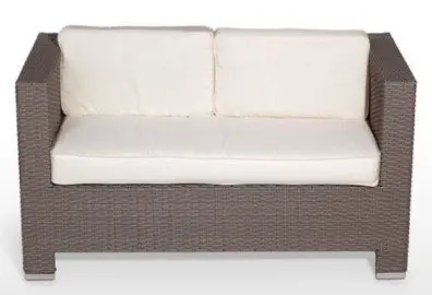 Sillón aluminio y rattan y sintético trenzado 4 hilos  BRETAÑA