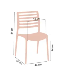 Silla monoblock inyección polipropileno SOFÍA