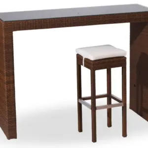 Sillón aluminio y rattan y sintético trenzado 4 hilos  BRETAÑA