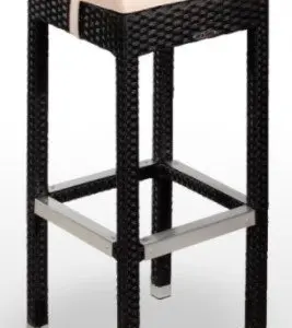 Sillón aluminio y rattan y sintético trenzado 4 hilos  BRETAÑA