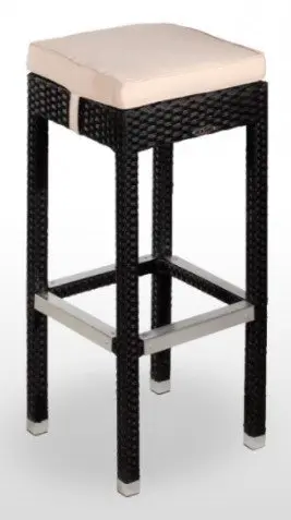 Sillón aluminio y rattan y sintético trenzado 4 hilos  BRETAÑA