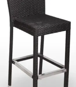 Sillón aluminio y rattan y sintético trenzado 4 hilos  BRETAÑA