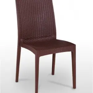 Silla monoblock inyección polipropileno imitación rattan PORTIMAO