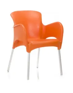 Sillón con carcasa de inyección polipropileno, estructura de aluminio anodizado SAN REMO