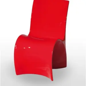 Silla monoblock diseño polipropileno Rojo MONTANA