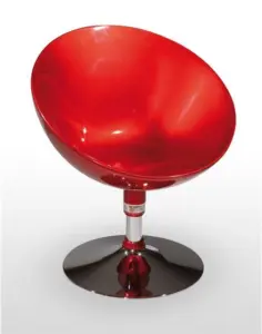Sillón giratorio con asiento polipropileno INDIANA