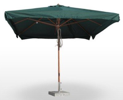 Parasol con mástil de madera Orientable DELUXE3X3-MADERA