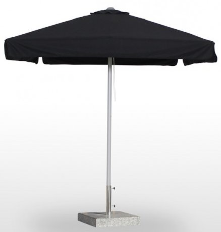 Parasol con mástil de madera Orientable DELUXE3X3-MADERA