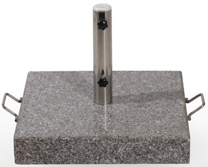 Base de granito 55kg con asas laterales y 2 ruedas EXTENSIBLE-ALU2,5X2,5-BASE55K
