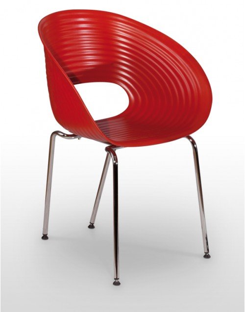 Sillón armazón cromo con carcasa polipropileno BALEARES