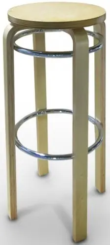 Taburete de madera contrachapado de abedul FINLANDIA