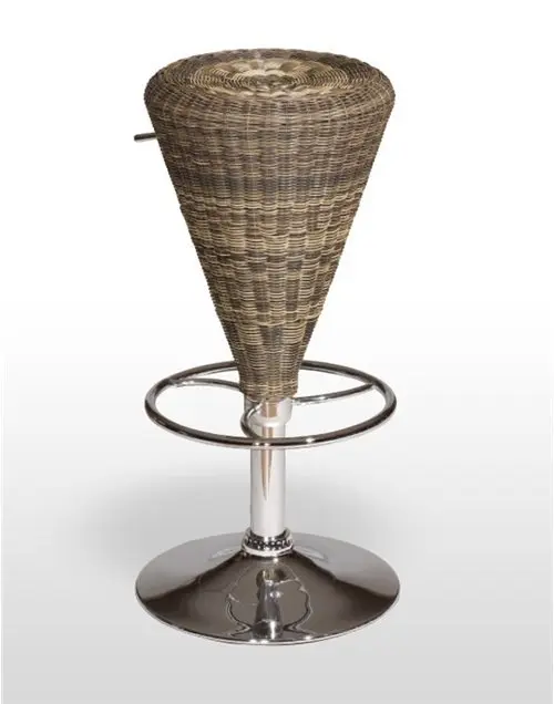 Taburete giratorio regulable rattan CALIFORNIA RATTAN