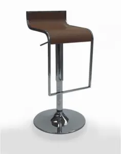 Taburete giratorio regulable asiento polipiel CAROLINA