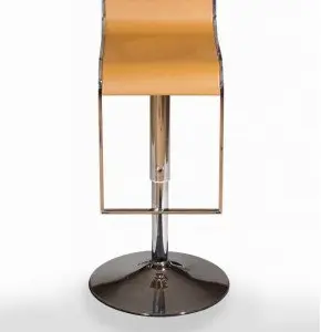 Taburete giratorio regulable asiento polipiel CAROLINA