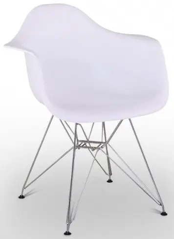 Sillón con armazón cromado y asiento de polipropileno OVIEDO