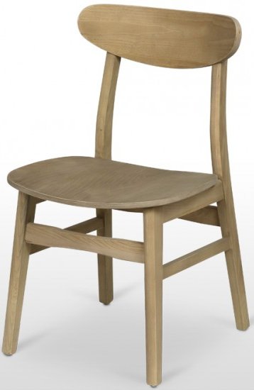 Silla con estructura maciza de olmo BERNA