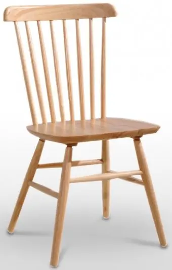 Silla madera de haya maciza barnizada en natural FRIBURGO