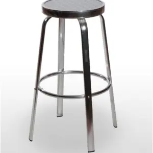 Taburete aluminio asiento inox repulsado TABURETE ALUMINIO SIN RESPALDO