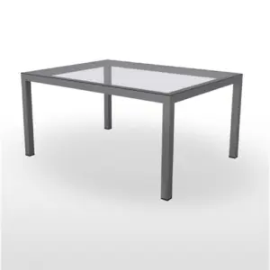 Mesa con tapa de vidrio KANSAS