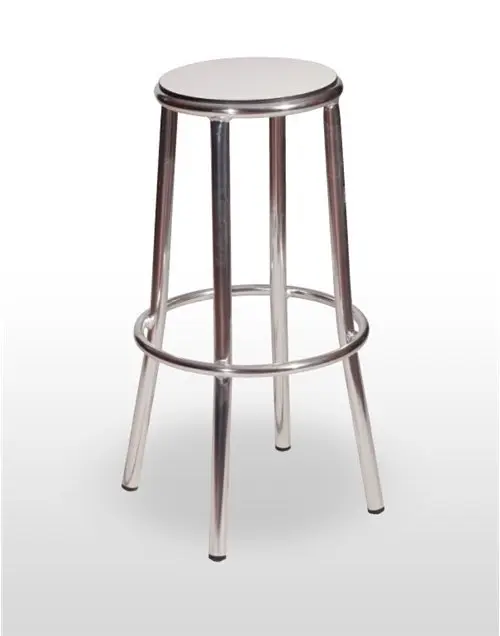 Taburete aluminio con asiento personalizable MEDITERRÁNEO