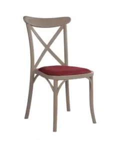 Silla monoblock inyección polipropileno PRINCESA TAPIZADA