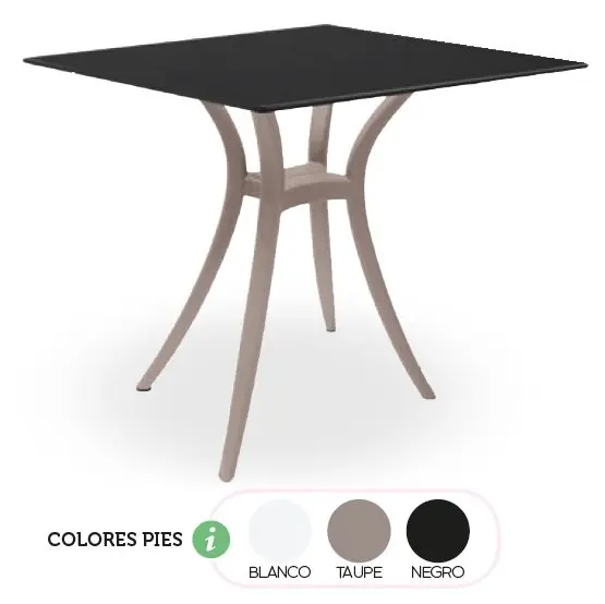 Mesa con pies de resina regulables modelo MARTE
