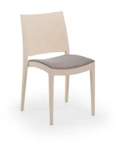 Silla monoblock inyección polipropileno ÉLITE TAPIZADA