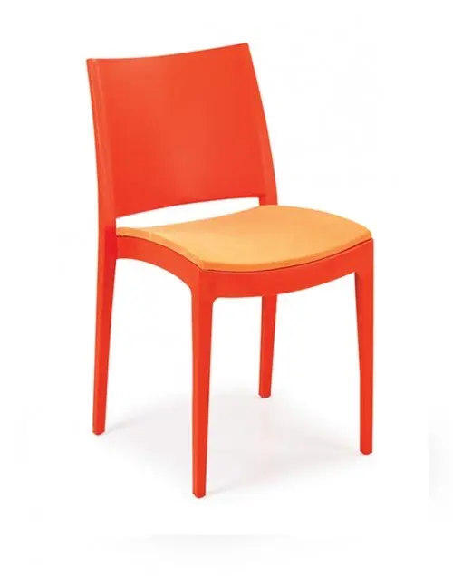 Silla monoblock inyección polipropileno ÉLITE TAPIZADA