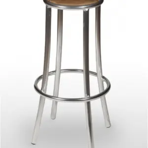 Taburete aluminio con asiento teka MEDITERRÁNEO TEKA