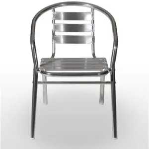 Sillón armazón aluminio tubo 30x1,5 con lamas de aluminio COPENHAGUE