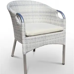 Sillón armazón aluminio 30x1,5 tejido rattan RIVIERA DELUXE